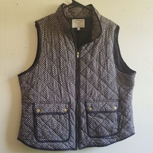 Cambriage Dry Goods Herringbone vest, plus size 2x